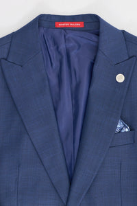 Abito su misura James da uomo, 3 pezzi, blu navy