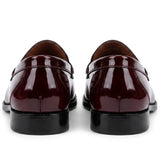 Mocassini da uomo Joseph in pelle verniciata bordeaux