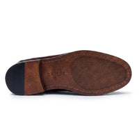 Mocassini da uomo Joseph in pelle verniciata bordeaux