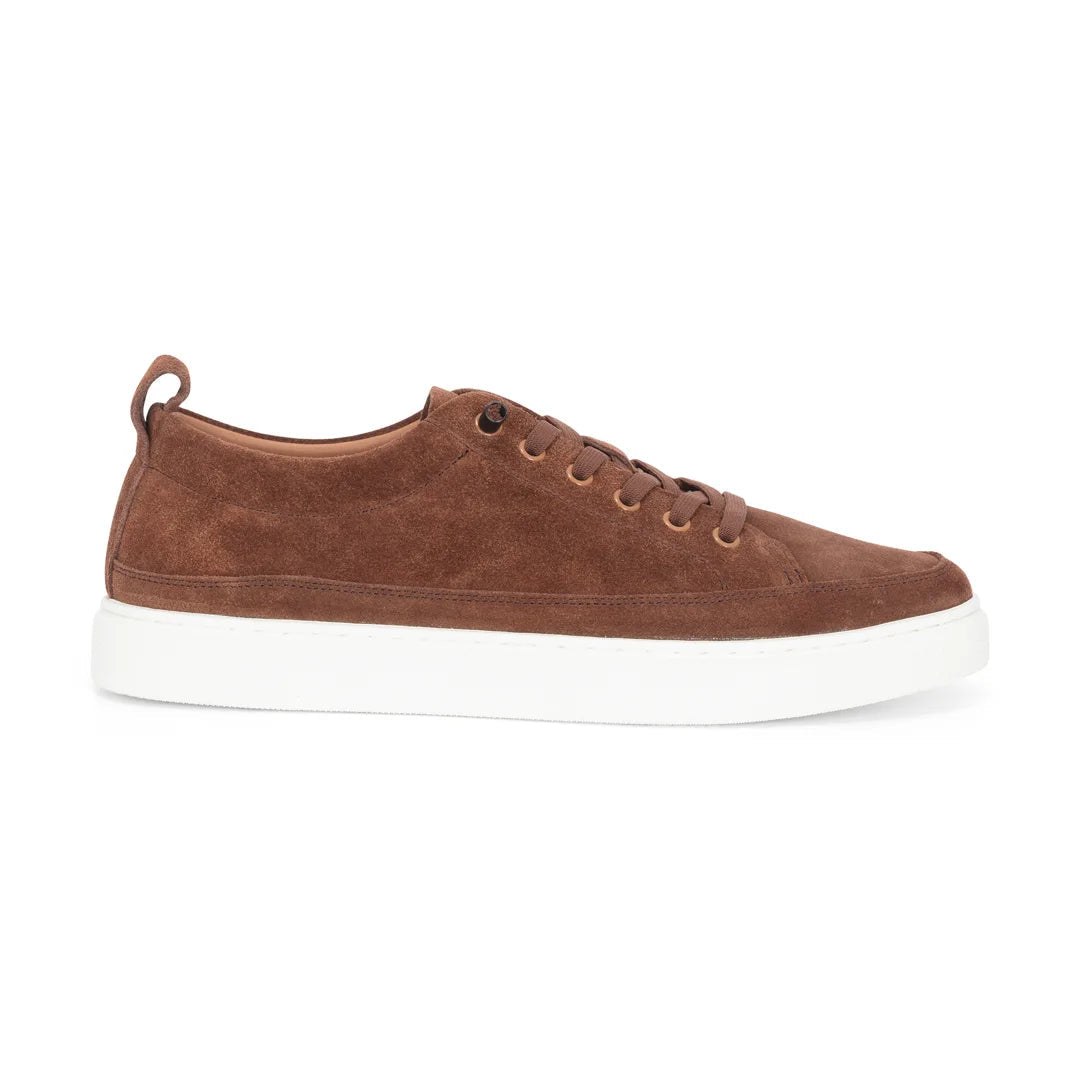 Josh - Scarpe da ginnastica da uomo in pelle scamosciata marrone