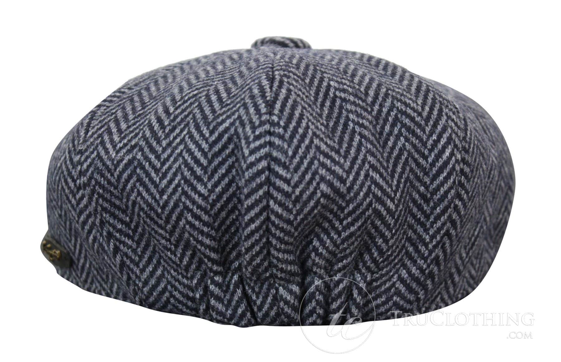 Kids Peaky Blinders Newsboy Tweed Herringbone 8 Panel Hat