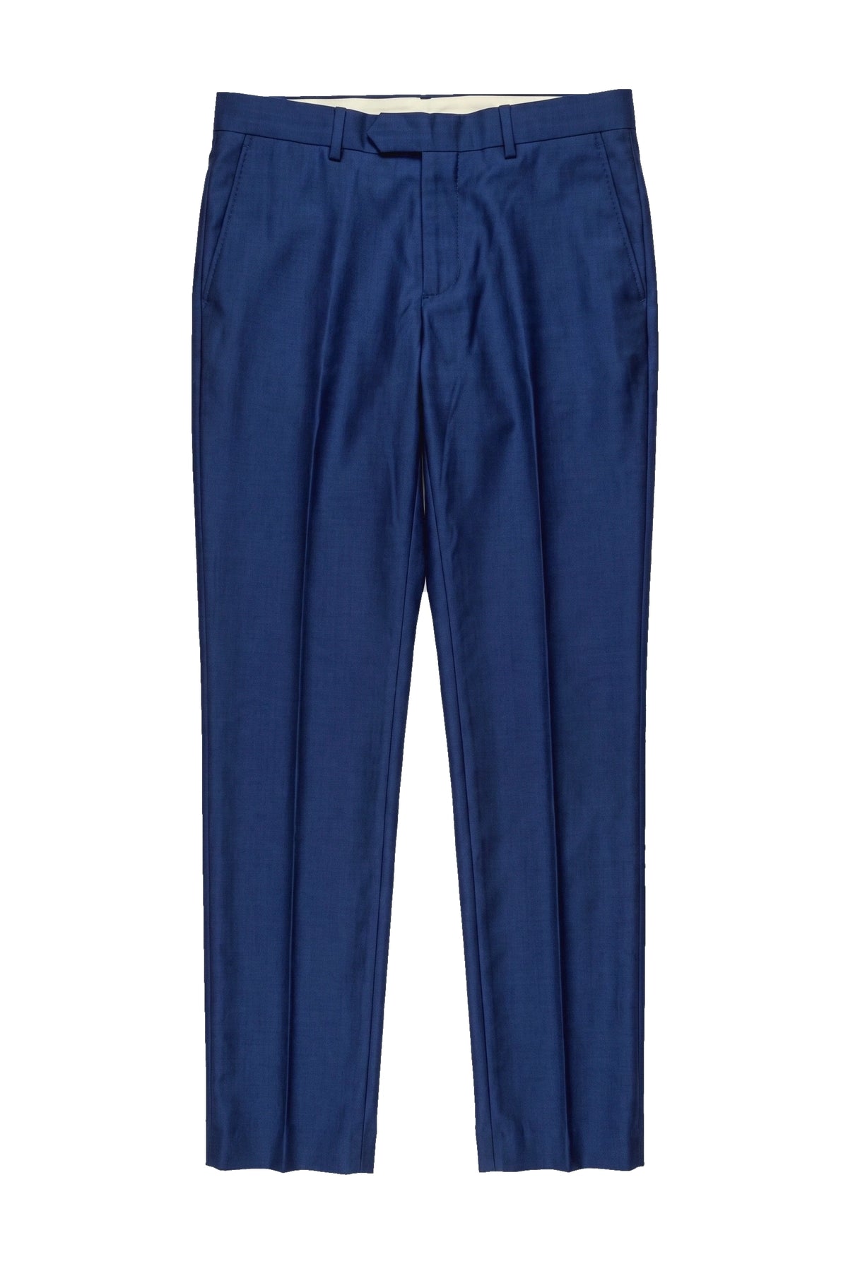 Kingsley - Pantaloni blu tinta unita da uomo