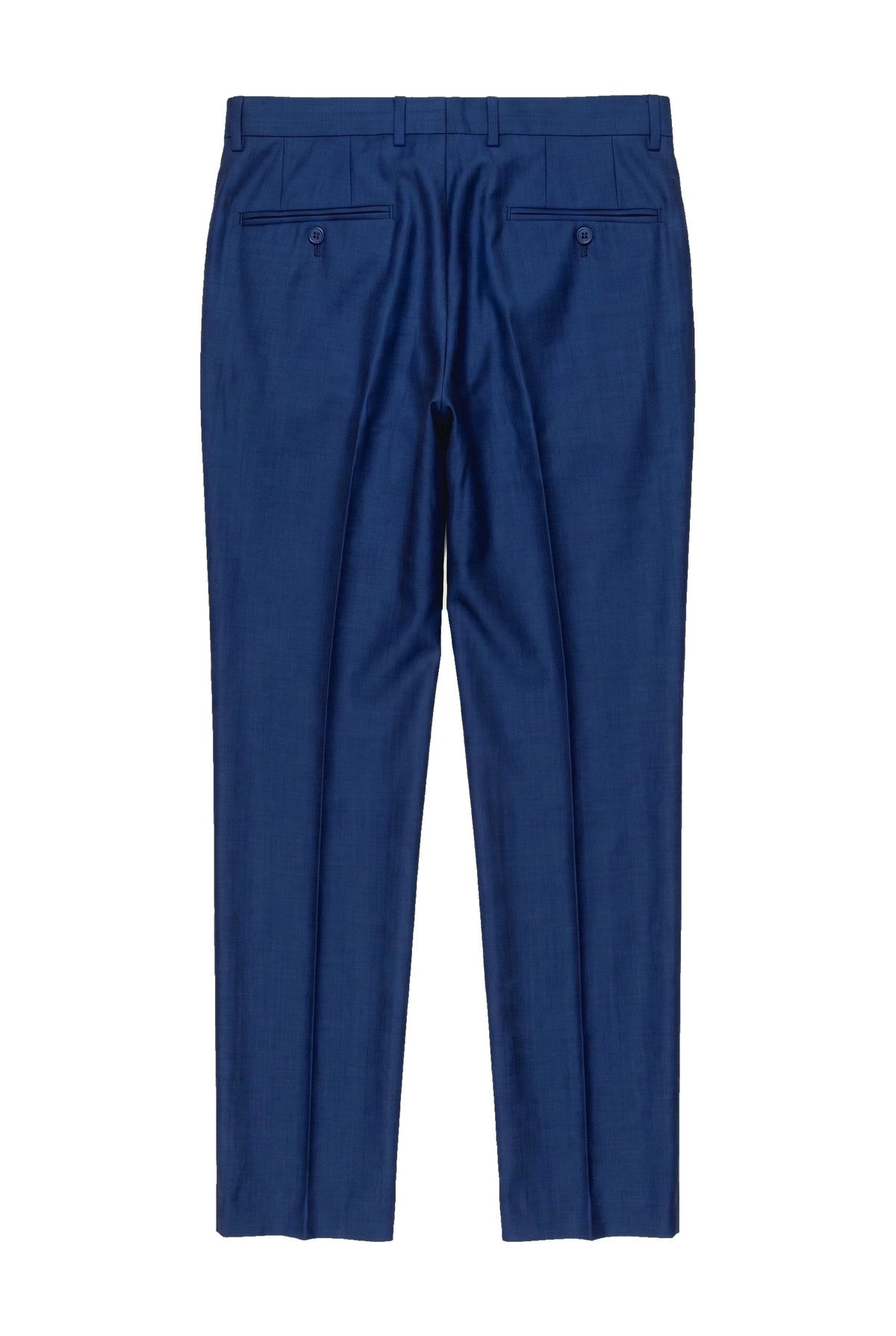 Kingsley - Pantaloni blu tinta unita da uomo