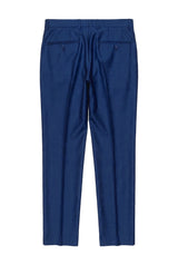 Kingsley - Pantaloni blu tinta unita da uomo