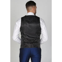 Kingsley - Men's Plain Blue Waistcoat