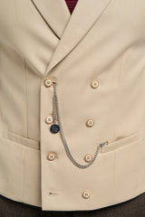 Gilet doppiopetto da uomo con catena - Cavani Lennox
