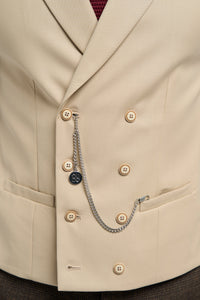 Gilet doppiopetto da uomo con catena - Cavani Lennox