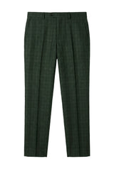 Leo - Pantaloni a quadri verdi da uomo