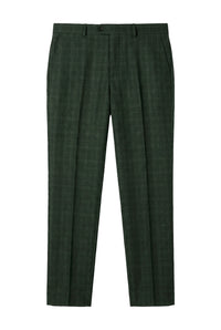 Leo - Pantaloni a quadri verdi da uomo