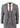 Grey 3 Piece Suit with Double Breasted Waistcoat