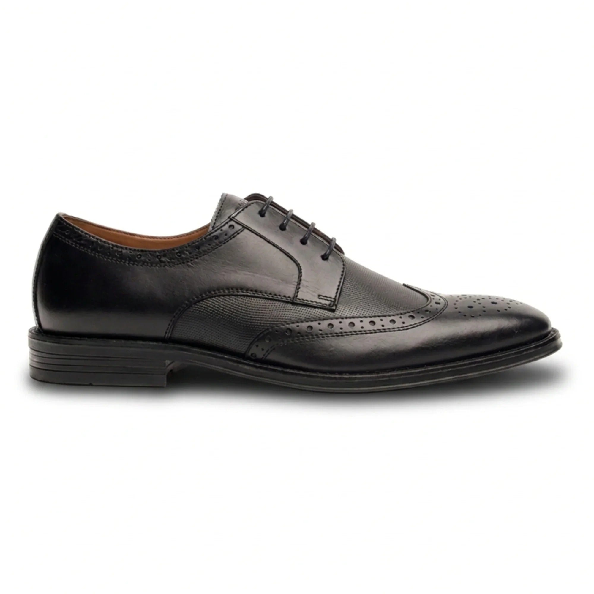 Lorenzo - Scarpe Oxford da uomo in pelle nera lucida