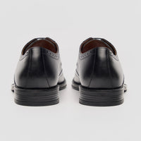 Lorenzo - Scarpe Oxford da uomo in pelle nera lucida
