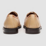Lorenzo - Scarpe Oxford da uomo in pelle avorio lucida