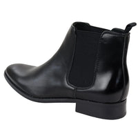 Men's Chelsea Slip On Black Ankle Boots