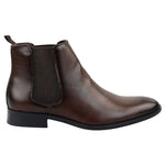 Men's Chelsea Slip On Brown Ankle Boots