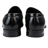 Men's Moccasin Black Loafers Shoes Leather Lined Slip On Smart Formal Shoe