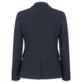 Madrid - Blazer sartoriale in tweed blu navy da donna