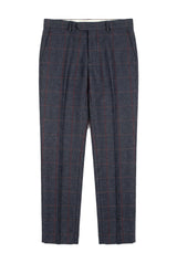 Madrid - Pantaloni in tweed blu da uomo