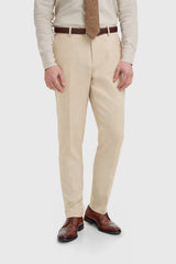 Malibu - Abito da uomo a tre pezzi beige con texture