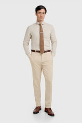 Malibu - Abito da uomo a tre pezzi beige con texture