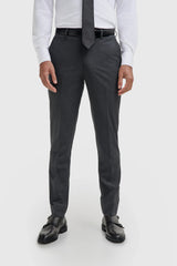 Malibu - Pantaloni da uomo color antracite con texture