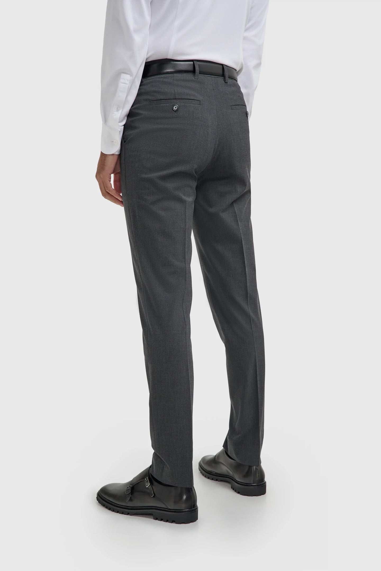 Malibu - Pantaloni da uomo color antracite con texture