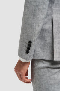 Malibu - Blazer grigio su misura da uomo