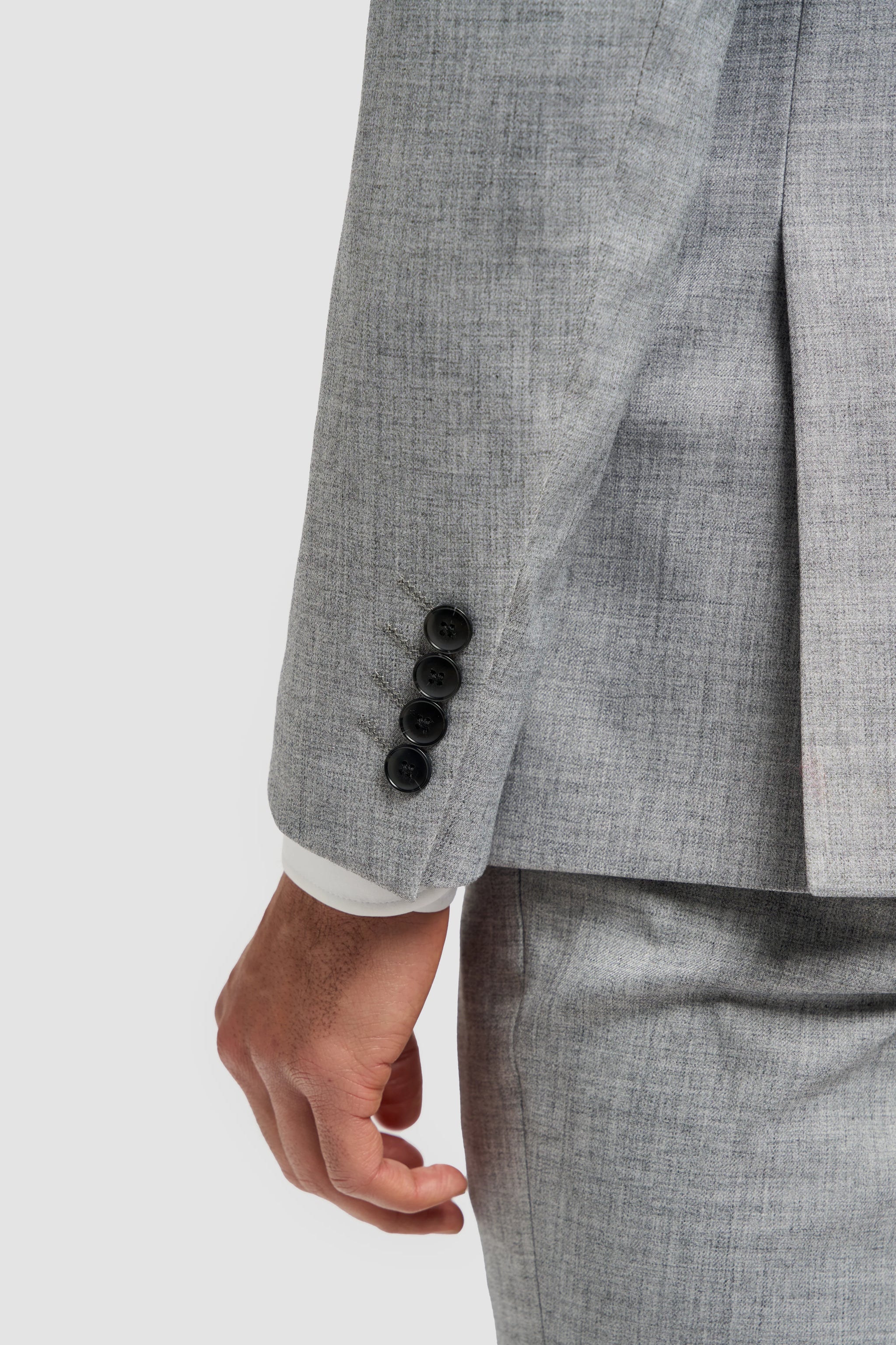 Malibu - Blazer grigio su misura da uomo