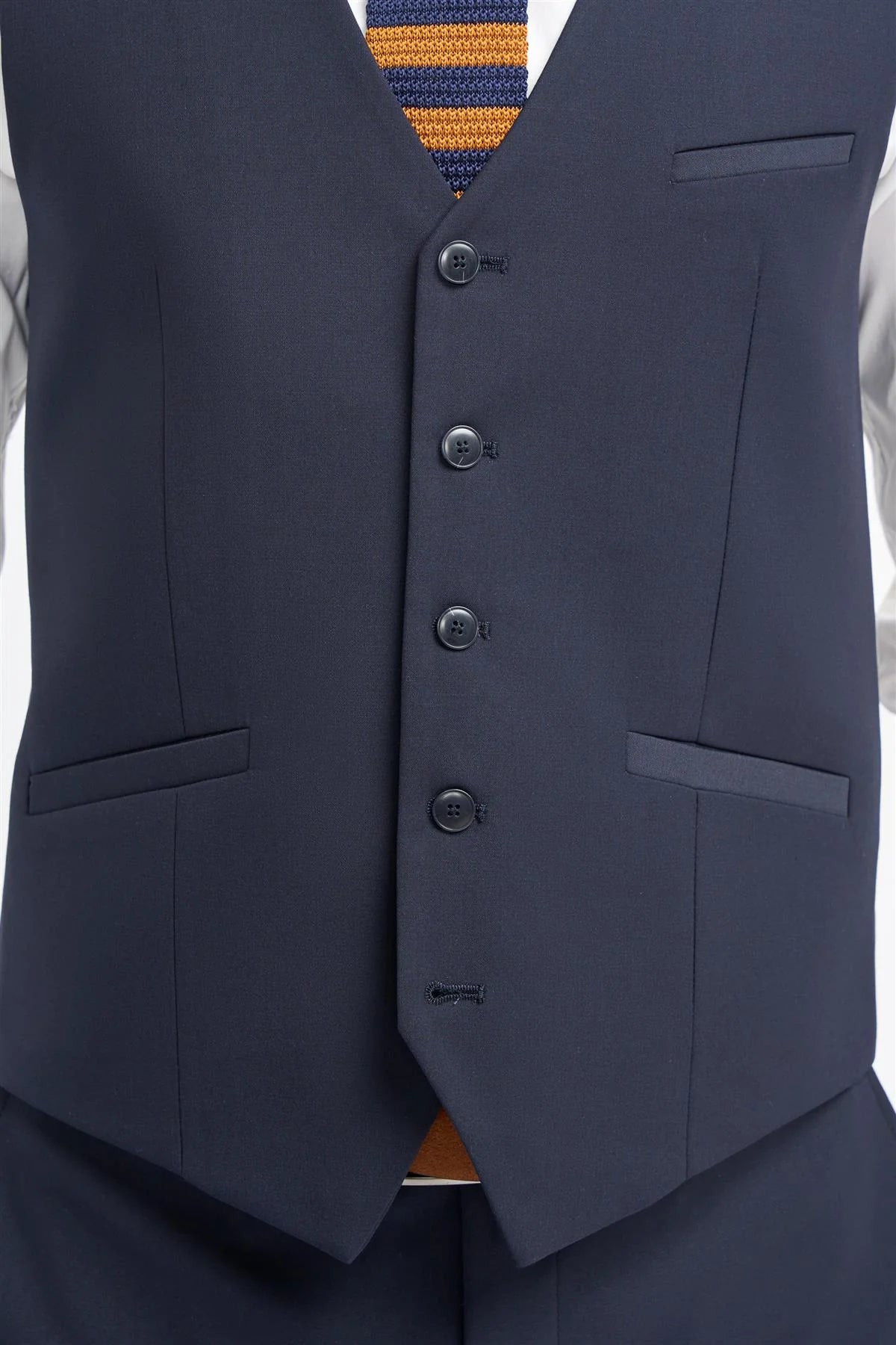 Malibu - Gilet da uomo su misura blu navy