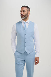 Malibu - Gilet da uomo azzurro cielo