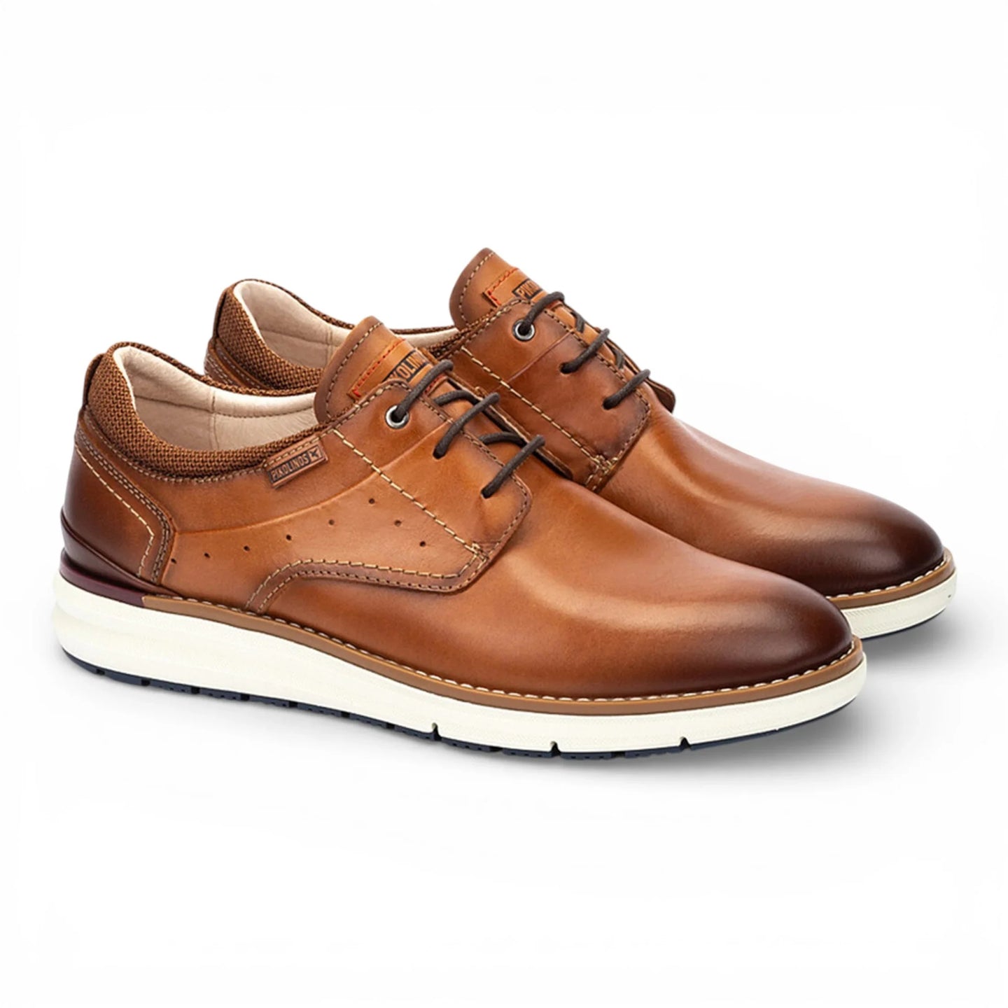 Manacor - Sneakers stringate da uomo in pelle marrone
