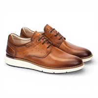 Manacor - Sneakers stringate da uomo in pelle marrone