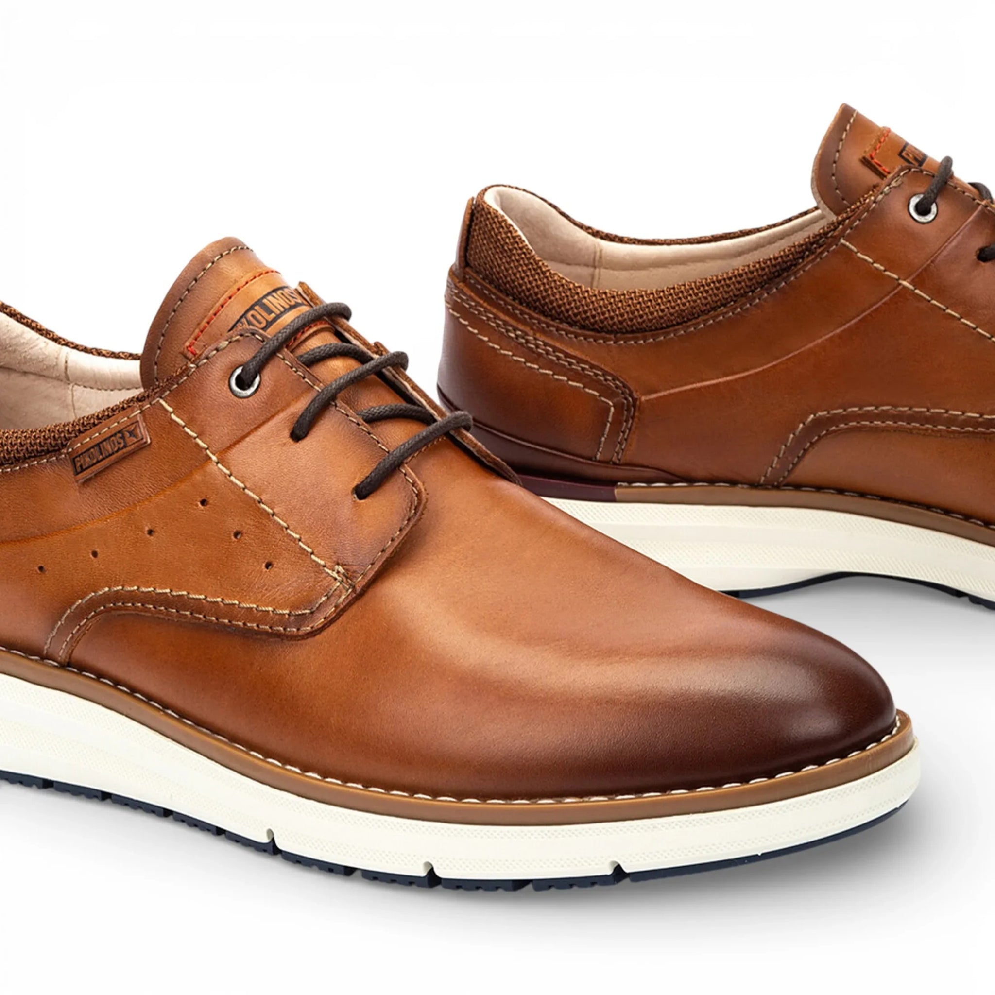 Manacor - Sneakers stringate da uomo in pelle marrone