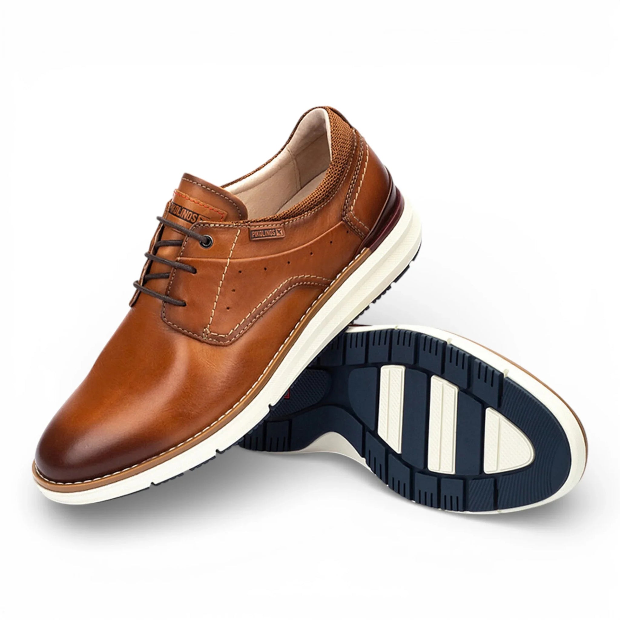Manacor - Sneakers stringate da uomo in pelle marrone