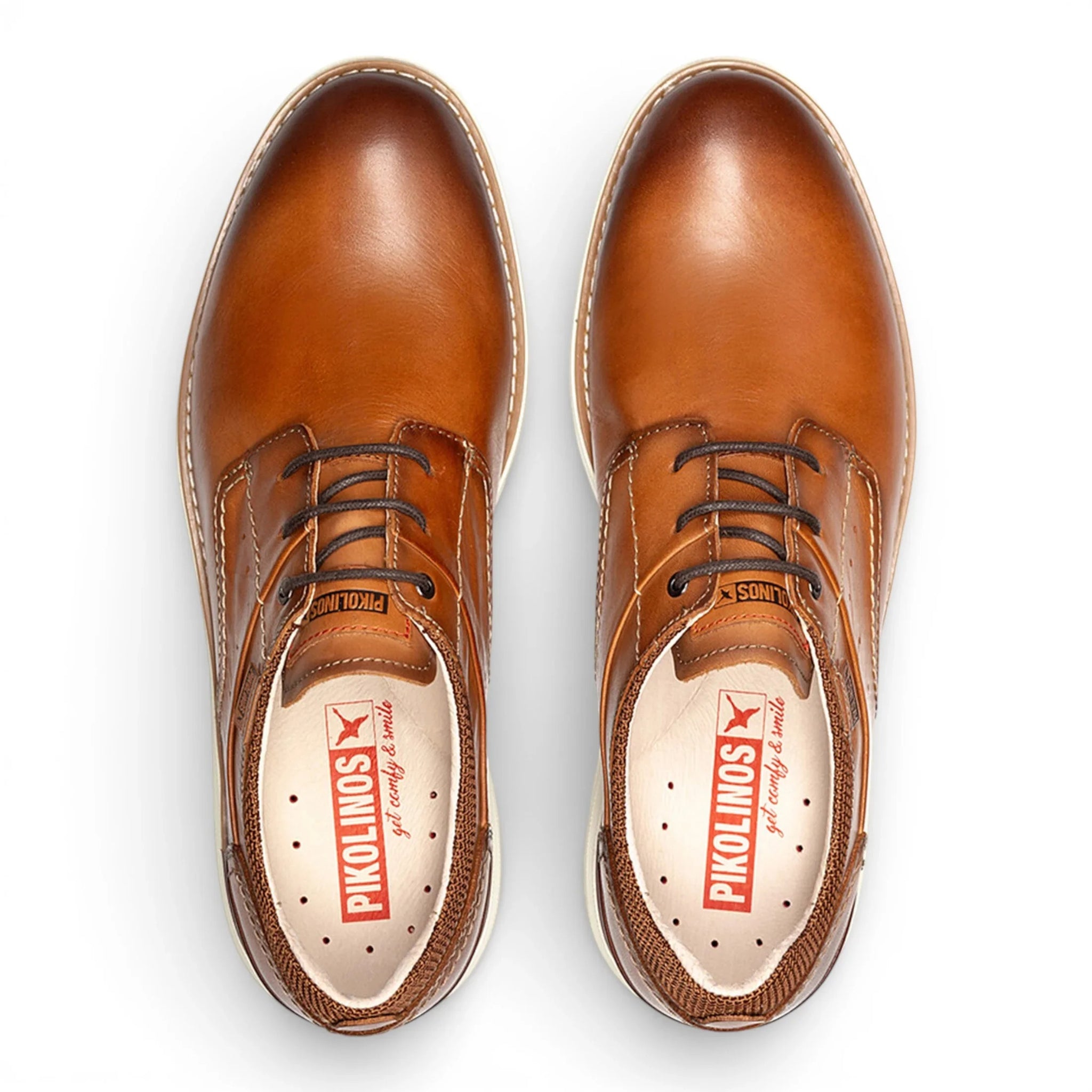 Manacor - Sneakers stringate da uomo in pelle marrone