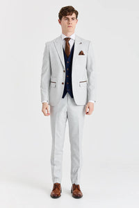 Abito Mark Stone con gilet blu navy Mayfair a contrasto