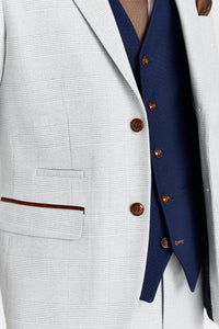 Abito Mark Stone con gilet blu navy Mayfair a contrasto