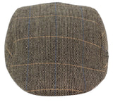 Marc Darcy DX7 Mens Tweed Vintage Retro Grandad Flat Caps Hats Peaky Blinders Check Classic