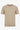 T-shirt da uomo beige in maglia, vestibilità regolare, girocollo, maniche corte