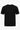 T-shirt classica da uomo nera a maniche corte con scollo rotondo