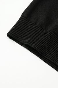 T-shirt classica da uomo nera a maniche corte con scollo rotondo