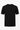 T-shirt da uomo nera in maglia, vestibilità regolare, girocollo, maniche corte