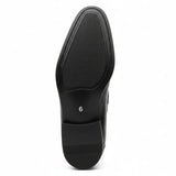 Mocassini slip-on da uomo in vernice nera PU