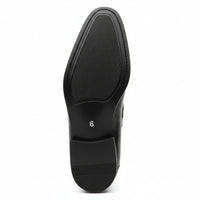 Mocassini slip-on da uomo in vernice nera PU