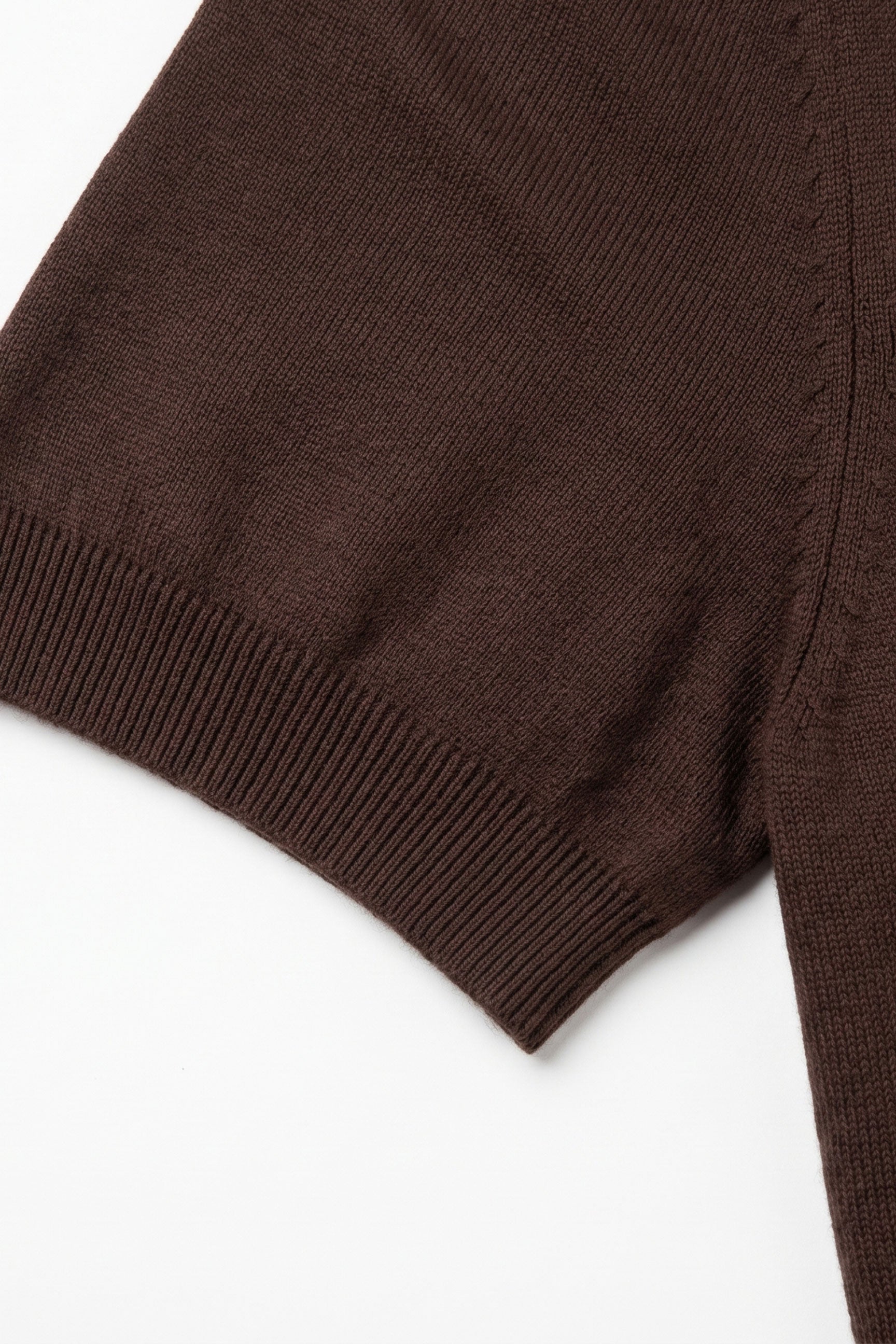 T-shirt da uomo marrone in maglia, vestibilità regolare, girocollo, maniche corte
