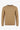 Maglione da uomo girocollo marrone cammello, vestibilità regolare, lavorato a maglia
