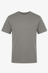 T-shirt da uomo classica in misto cotone color antracite