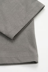 T-shirt da uomo classica in misto cotone color antracite