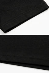 T-shirt classica da uomo in cotone nero