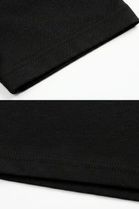 T-shirt classica da uomo in cotone nero